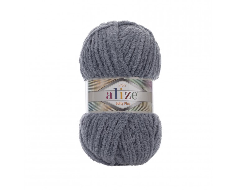 ALIZE Softy Plus 87 - мусон (темно-сірий)